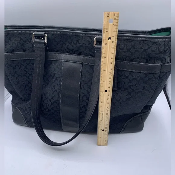 COACH Black Laptop Bag All Over Print - Picture 14 of 15